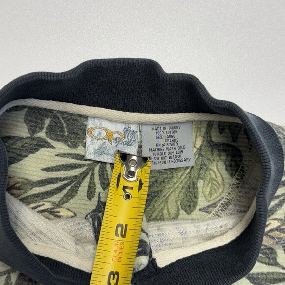 Vintage OP Sport Ocean Pacific Polo Shirt Mens Large Floral Hawaiian - Picture 10 of 14